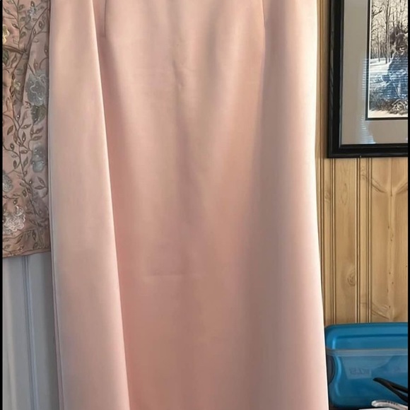 2 piece Zola evening dress light pink with flowers and beads - Picture 2 of 4